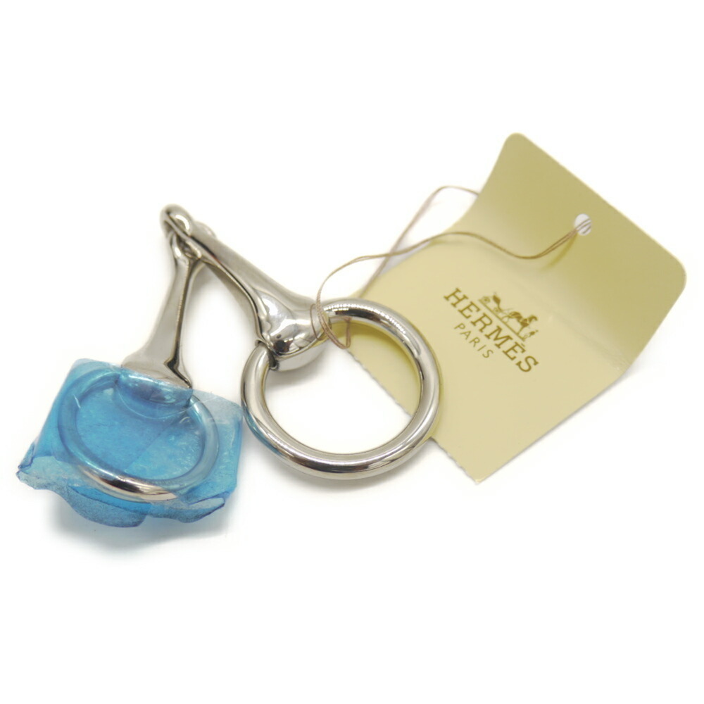 HERMES Hermes Mole de Scarf Ring, Silver Color